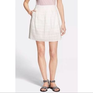 Vince Casual Pleated A-line Skirt w/ Pockets